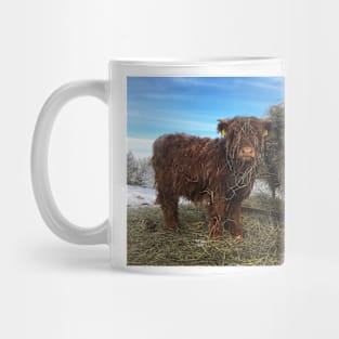 Scottish Highland Cattle Calf 1897 Mug